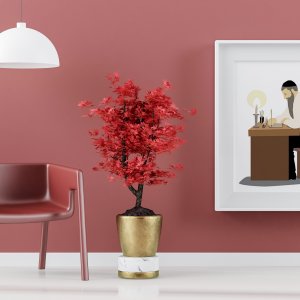 ציור אומנותי של סוםר סתם רבקה גרוזמן