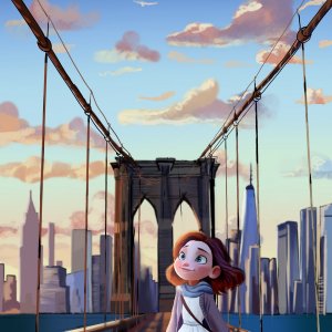 על רקע מנהטן