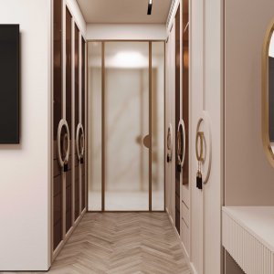 הדמית פנים - חדר ארונות