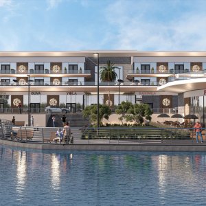 הדמיות חוץ - מתחם מסחרי בעומר