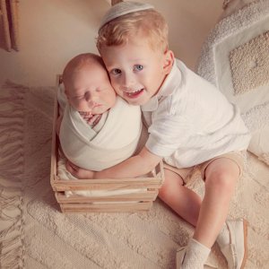 Boho chic newborn session