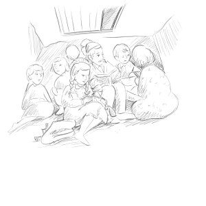 sewing in bunker.jpg