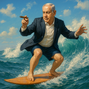 20250709_1628_Surfing Politician Caricature_simple_compose_01jzqnwf85f1k8wcdt3bjfjthc.png