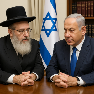 20250704_1526_Rabbi Alon Meets Netanyahu_simple_compose_01jzapc7g6f26970thx0xk42ce.png