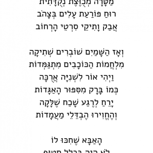 דרור יקרא. לבן עם בת