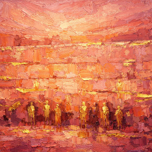 שקיעה בכותל