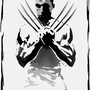 איור אילוסטרייטור - The Wolverine