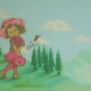 תותי,ציור קיר בכניסה לגן בנות
יבנה