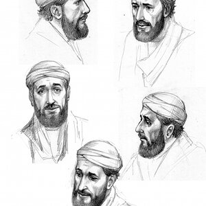 rav Shimshon1
ציורי הכנה לאיורים של הספר.