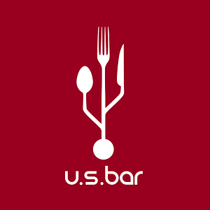 u.s.bar - עיצוב לוגו לבר-מסעדה עם מחשב אישי לכל סועד
