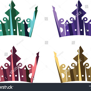 Vector-crowns-of-queen-אייקון וקטורי כתר של מלכה נסיכה-1578943447